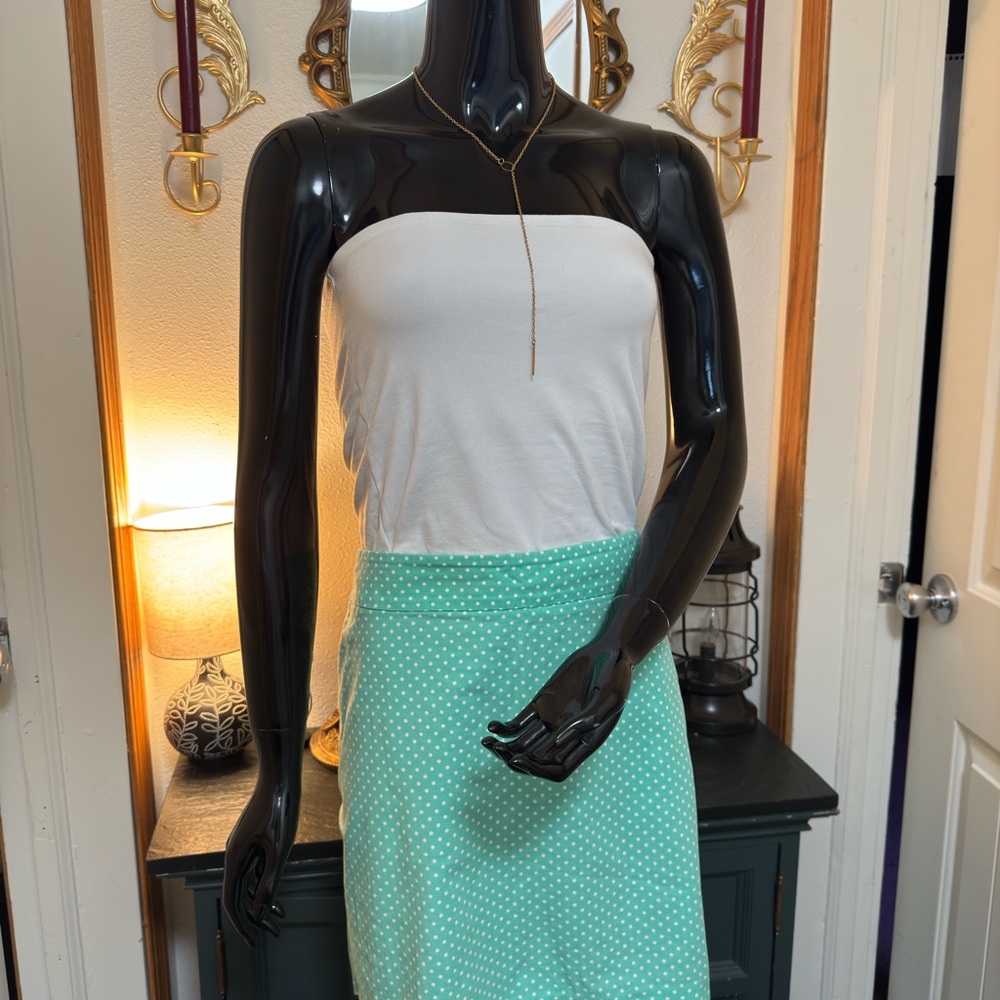 Mint Green Polka Dot Skirt